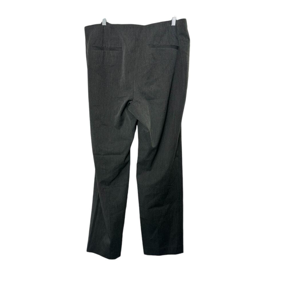 Talbots Charcoal Gray Heather Flat Front Slacks Pants Women's Size 14 - Picture 6 of 6